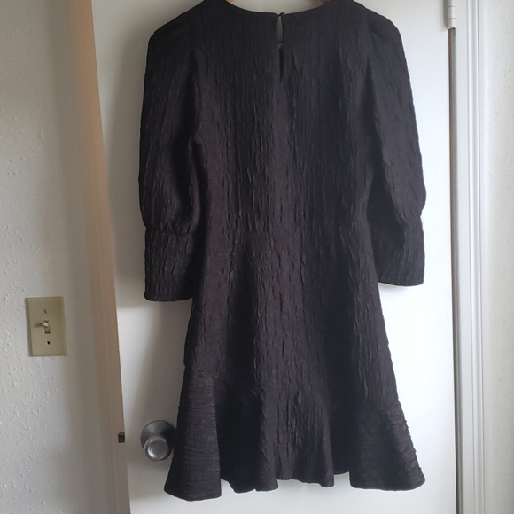 Zara textured flounce ruffle hem mini dress - Picture 5 of 6